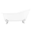 61" Callaway Cast Iron Clawfoot Tub - Tap deck, No Holes - Imperial Feet, , large image number 1