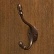 Bancroft Traditional Brass Double Coat Hook - Oil Rubbed Bronze, , large image number 0