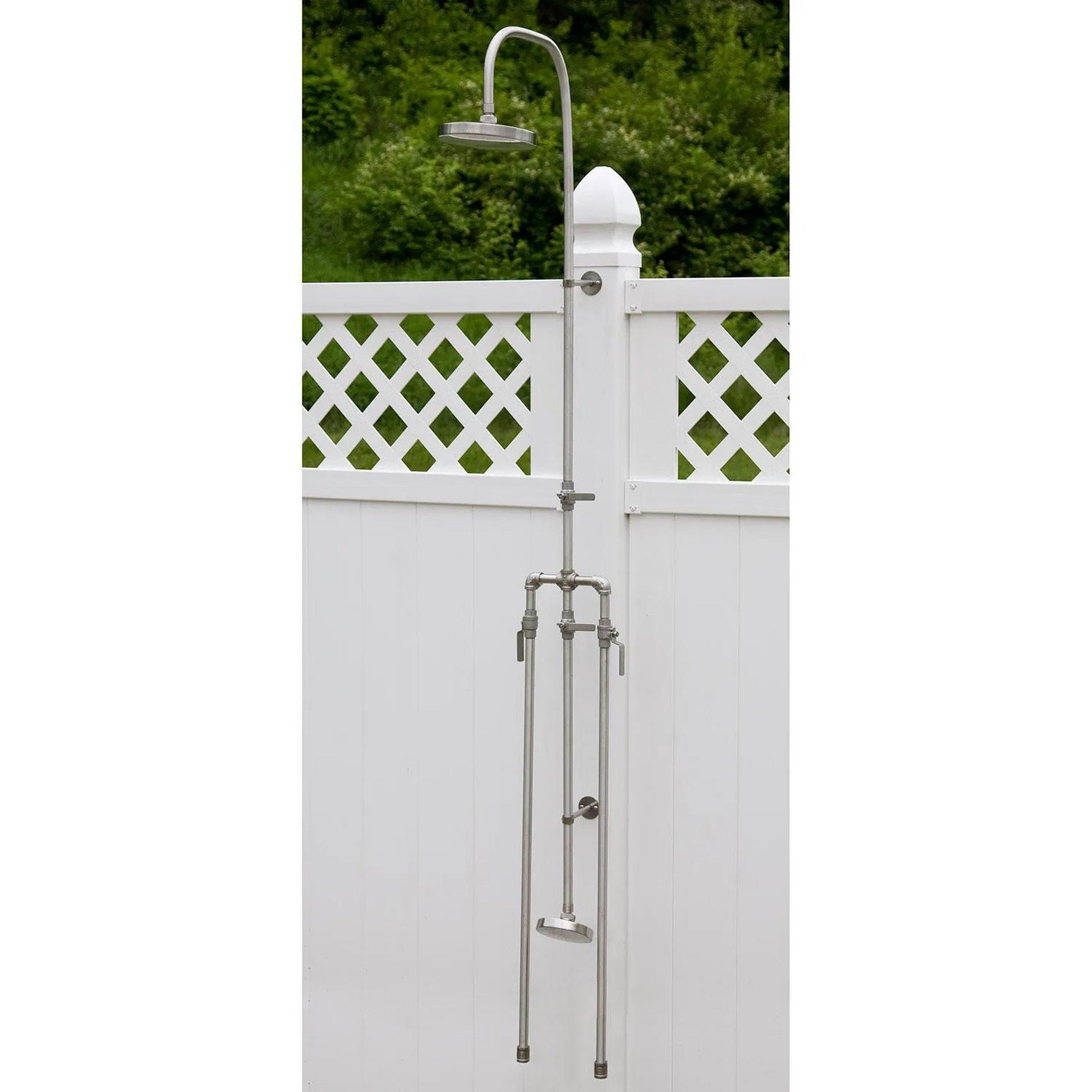 Deluxe Outdoor Shower Mixer with Foot Shower Signature Hardware
