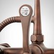 Tub Wall-Mount Telephone Faucet and Hand Shower-Cross Handles- Bronze, , large image number 4
