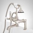 Deck-Mount Telephone Faucet - Porcelain Lever Handles and Deck Couplers, , large image number 1