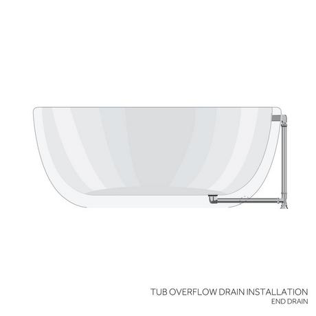 57" Erica Cast Iron Clawfoot Tub - Imperial Feet