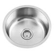 Round Stainless Steel Undermount Bar Sink, , large image number 0