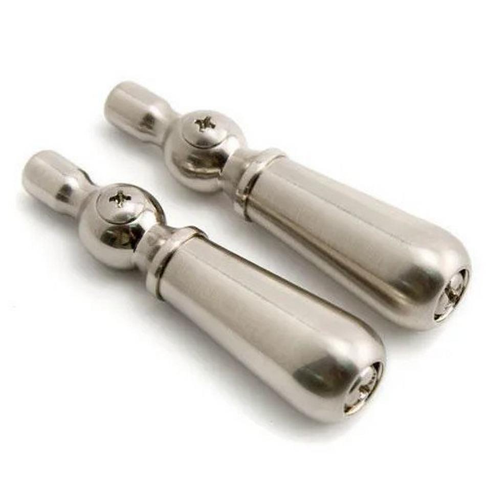 Small Lever Handles - Pair of 2 - Chrome, , large image number 1