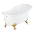 57" Erica Cast Iron Clawfoot Tub - Imperial Feet, , large image number 9