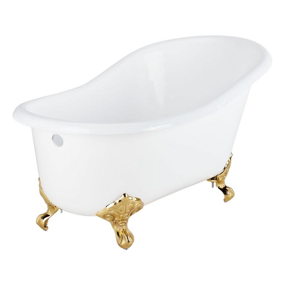 57" Erica Cast Iron Clawfoot Tub - Imperial Feet, , large image number 9