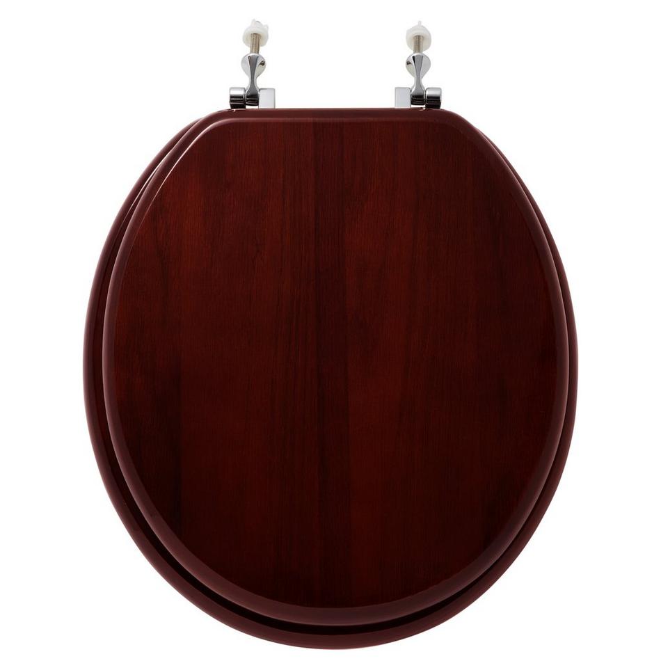 Luxury Toilet Seat With Standard Hinges - Mahogany, , large image number 2