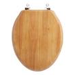 Luxury Toilet Seat With Standard Hinges - Light Oak, , large image number 2