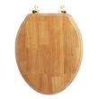 Luxury Toilet Seat With Standard Hinges - Light Oak, , large image number 1