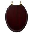 Luxury Toilet Seat With Standard Hinges - Mahogany, , large image number 3