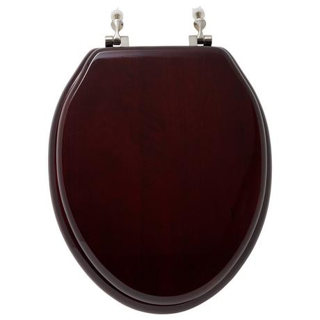 Luxury Toilet Seat With Standard Hinges - Mahogany