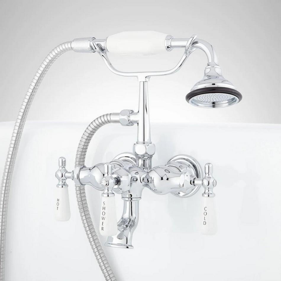 Mini Telephone Tub-Wall-Mount Faucet and Hand Shower, , large image number 2