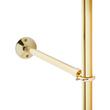 78" Shower Riser Pipe with 18" Arching Shower Arm - Polished Brass, , large image number 1