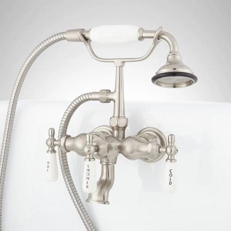 Mini Telephone Tub-Wall-Mount Faucet and Hand Shower