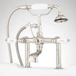 Deck-Mount Telephone Faucet - Porcelain Lever Handles - 4" Deck Couplers - Polished Nickel, , large image number 1