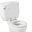 Deluxe Wood Toilet Seat With Standard Hinges - White, , large image number 2