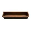 Executive Zero-Radius Copper Trough Sink, , large image number 1