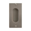 Rectangular Pocket Door Pull with Oval Recession, , large image number 0