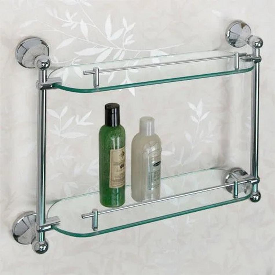 Ballard Tempered Glass Shelf - Two Shelves, , large image number 0