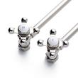 Bathroom Trim Kit For 1/2" Copper Pipe - Extra Long P-Trap - From Wall - Chrome, , large image number 1