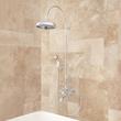 Oxford Thermostatic Tub/Shower Set - 18" Shower Arm/Hand Shower - 1/2" IPS - Chrome, , large image number 0