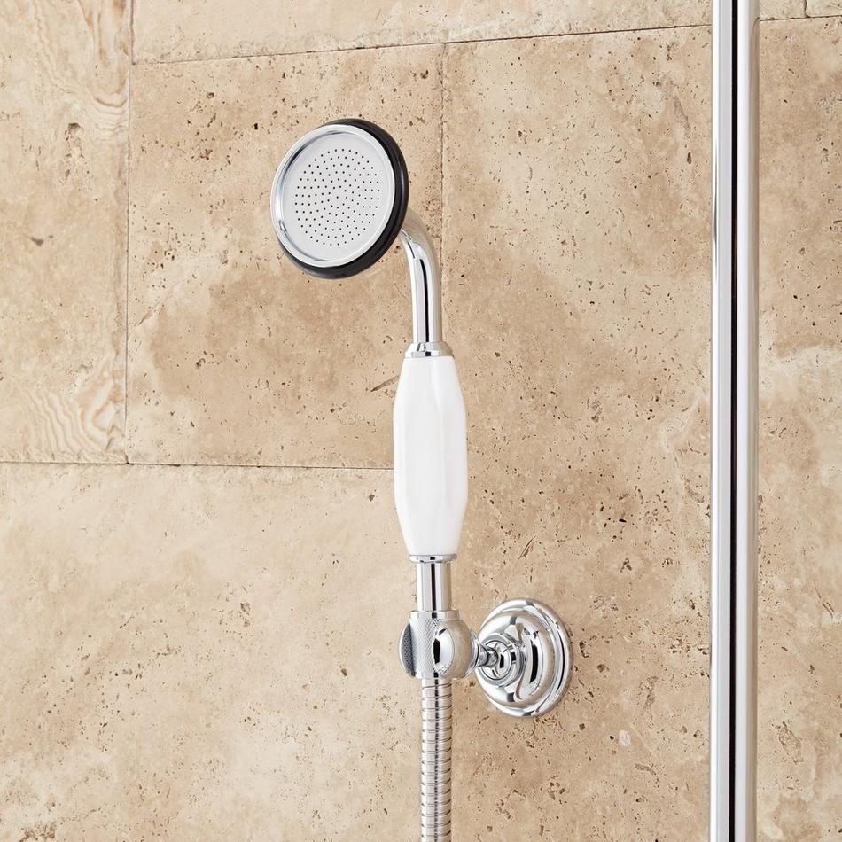 Oxford Thermostatic Tub/Shower Set - 18" Shower Arm/Hand Shower - 1/2" IPS - Chrome, , large image number 2