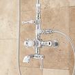 Oxford Thermostatic Tub/Shower Set - 18" Shower Arm/Hand Shower - 1/2" IPS - Chrome, , large image number 3