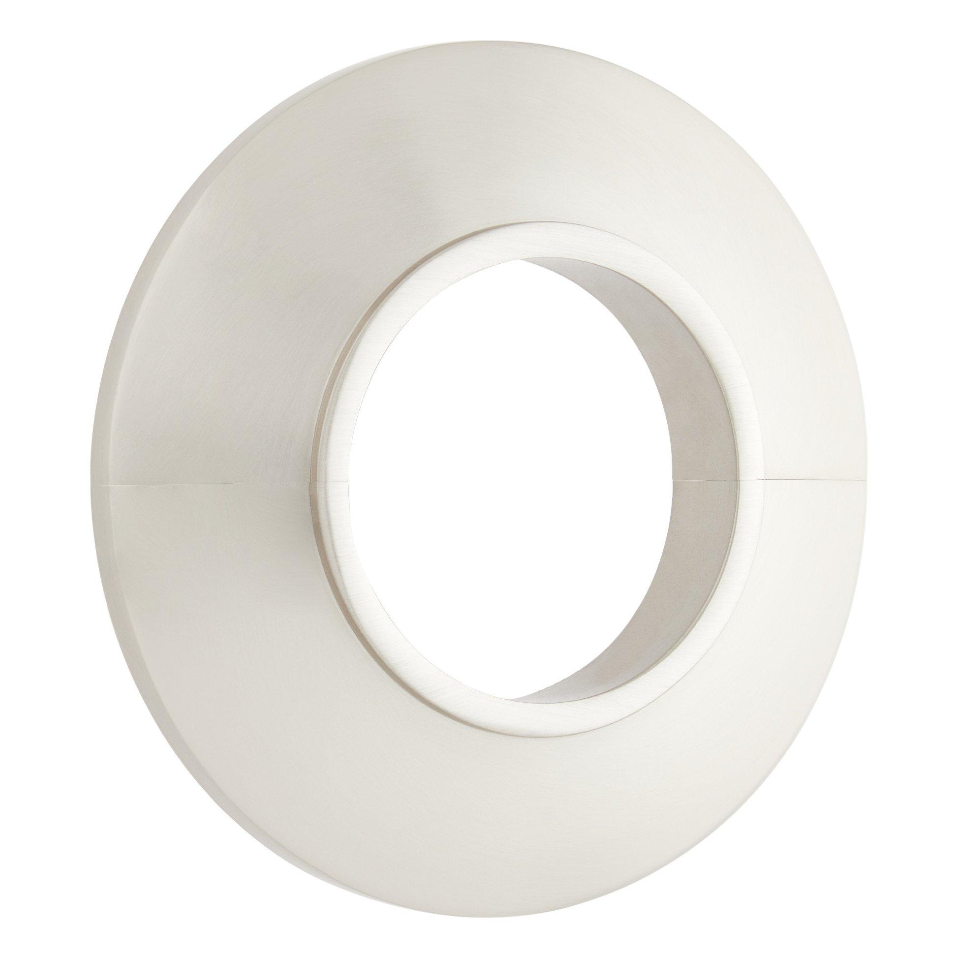 Smooth Radiator Flange - Brushed Nickel - Fits 1-1/2