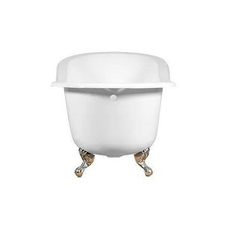 61" Callaway Cast Iron Clawfoot Tub - Tap deck, No holes - Ball & Claw Feet