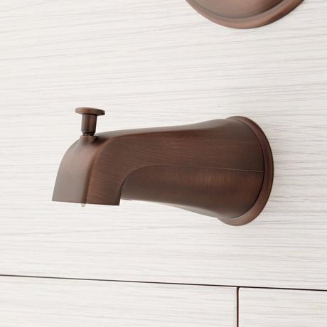 Glenley Pressure Balance Tub and Shower Set With Cross Handle