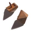 Hand-Forged Iron Square Pyramid Clavos with 5/8" Nail - Set of 6 - Extra Large - Rust, , large image number 0