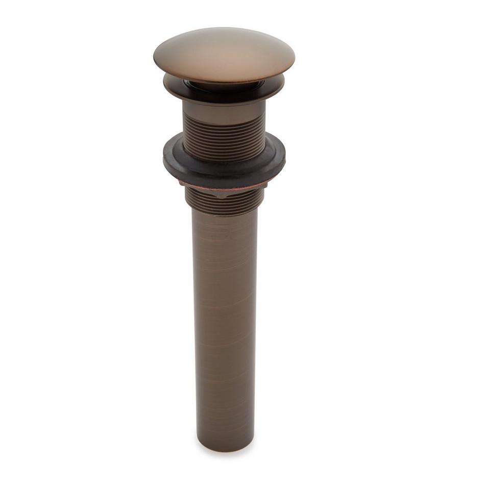 Mushroom Style Pop-Up Bathroom Drain - Overflow Holes - Oil Rubbed Bronze, , large image number 0