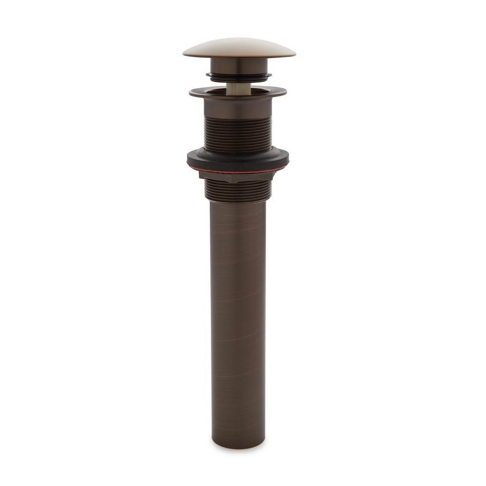 Mushroom Style Pop-Up Bathroom Drain - Overflow Holes - Oil Rubbed Bronze, , large image number 2