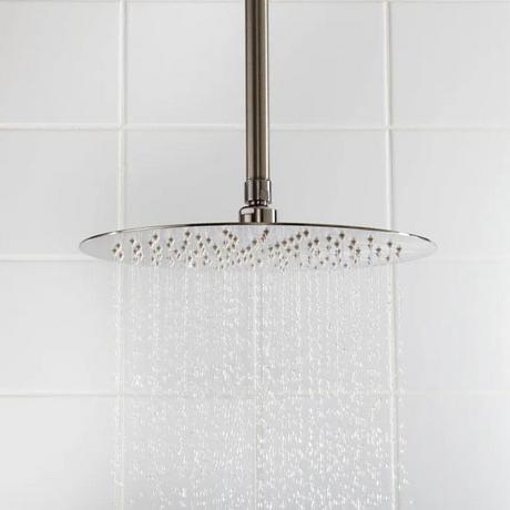 Beveled Round Rainfall Shower Head