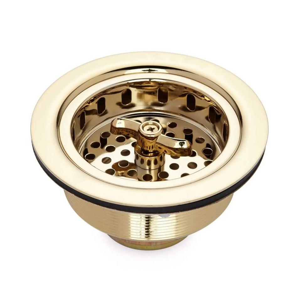 3-1/2 Kitchen Sink Basket Strainer - Satin Copper | Signature Hardware