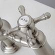 Delilah Deck-Mount Bridge Faucet with Side Spray - Cross Handles - Brushed Nickel, , large image number 2