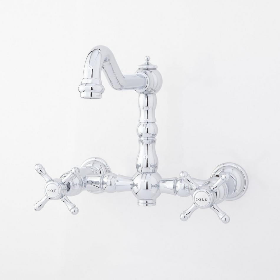 Delilah Wall-Mount Faucet - Cross Handles, , large image number 4