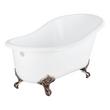 57" Erica Cast Iron Clawfoot Tub - Imperial Feet, , large image number 8