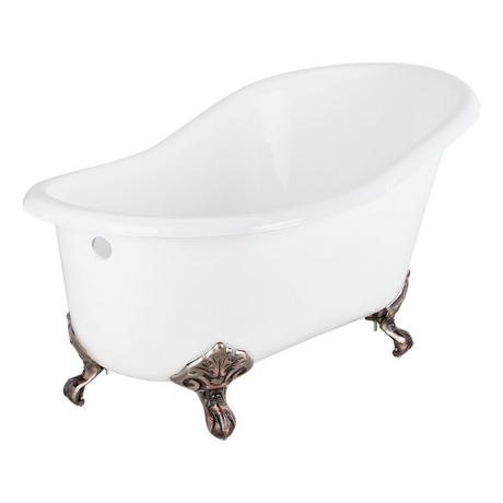 57" Erica Cast Iron Clawfoot Tub - Imperial Feet