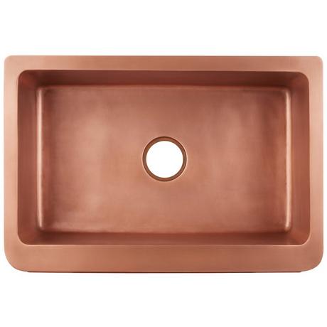 30" Weave Design Copper Farmhouse Sink