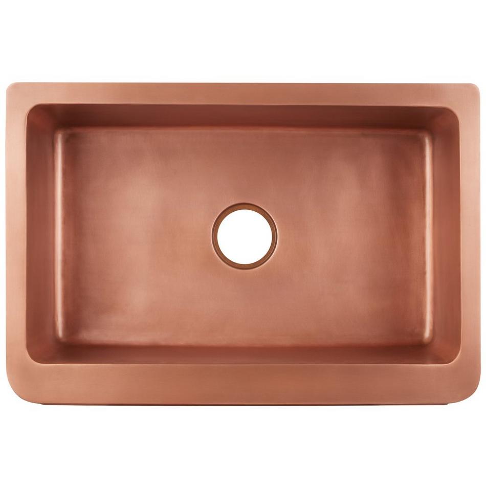 30" Weave Design Copper Farmhouse Sink, , large image number 3