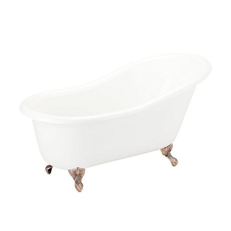 Erica Cast Iron Clawfoot Slipper Tub - Ball & Claw Feet