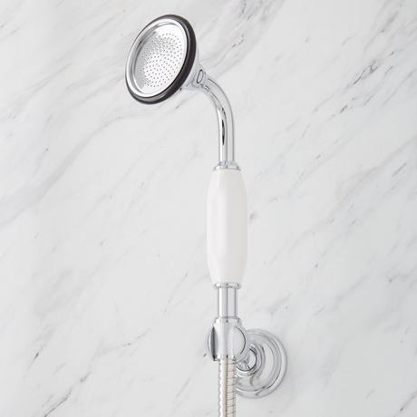 Oxford Thermostatic Shower Set with 18" Arching Shower Arm and Hand Shower - 1/2" IPS