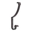 Solid Bronze Double Coat Hook with Scrolled Ends - Bronze Patina, , large image number 0