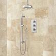 Isola Thermostatic Shower System - 8" Rain Shower - Modern Handshower - Chrome, , large image number 0