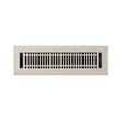 Contemporary Steel Floor Register - Brushed Nickel 2-1/4"x 14" (3-1/2"x15-1/4" Overall), , large image number 0