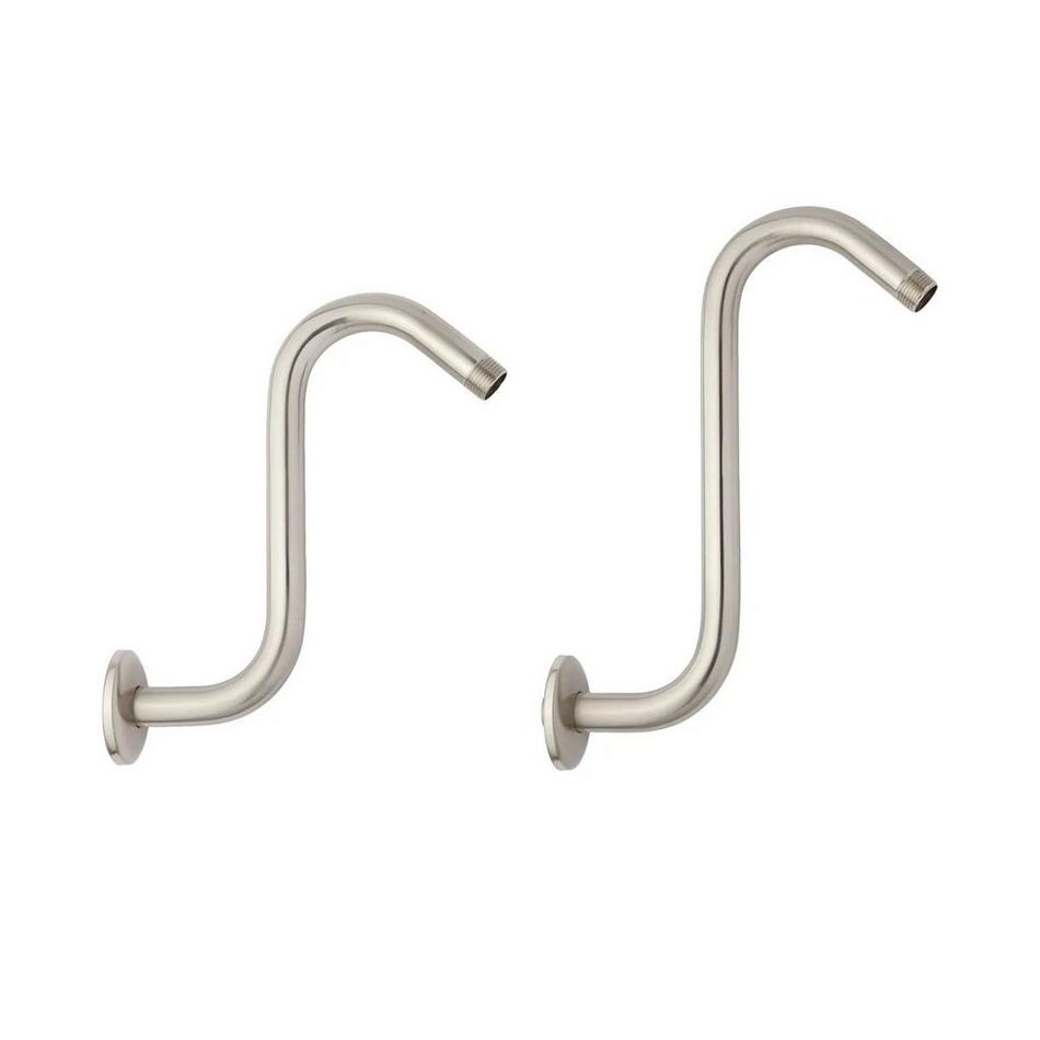 Cambridge Rainfall Nozzle Shower Head - 8" Offset Arm - Brushed Nickel, , large image number 2