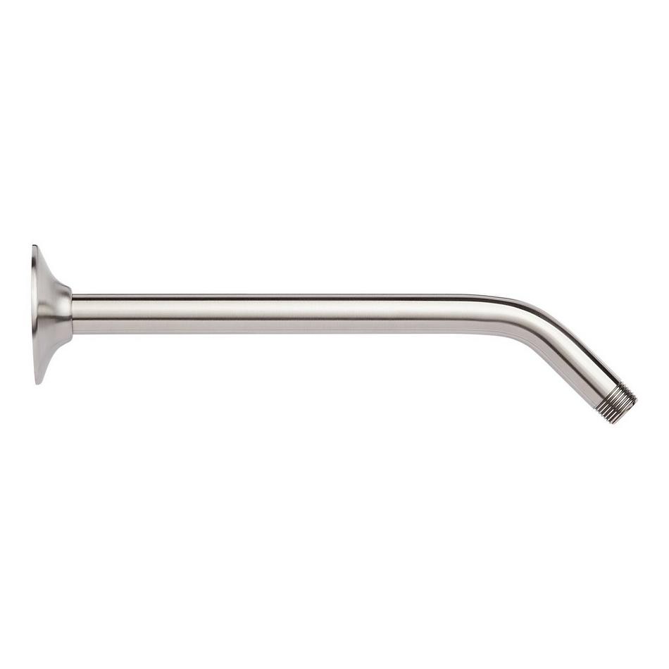 12" Standard Shower Arm with Flared Flange - Brushed Nickel, , large image number 0