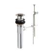 Pop-Up Drain with Plated Parts - 2-1/4" Flange, 1-1/4" Pipe - Brushed Nickel, , large image number 1