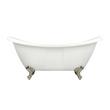 63" Rosalind  Acrylic Clawfoot Tub - Imperial Feet - Tap Deck - No Holes, , large image number 2